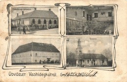 T4 Vashidegkút, Cankova; Csendőrségi Laktanya, Vogler György Vendéglője és Udvara, Templom / Gendarme Barracks, Restaura - Non Classés