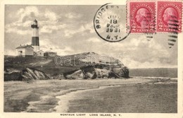 T2/T3 Long Island (New York), Montauk Lighthouse, TCV Card (EK) - Unclassified