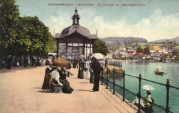 * T3 Gmunden, Esplanade Mit Musikpavillon / Promenade With Music Pavilion  (Rb) - Non Classés