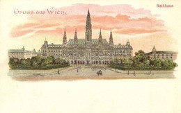 * T2 Vienna, Wien; Rathhaus / Town Hall. Litho - Non Classificati