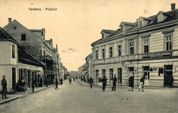 T2/T3 Prijedor, Street View With The First Serbian Savings Bank. W.L. Bp.1056. - Non Classificati