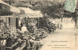 T2 Aix-les-Bains, Le Marche Aux Fleurs / Flower Market, TCV Card - Non Classificati