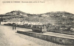 ** T1/T2 Firenze, Florence; Panorama Della Collina Di Fiesole / Electric Railway, Train - Non Classés
