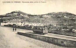 ** T1/T2 Firenze, Florence; Panorama Della Collina Di Fiesole / Electric Railway, Train - Sin Clasificación