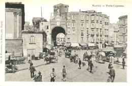 ** T2/T3 Naples, Napoli; Porta Capuana / Gate, Market Square  (EK) - Non Classificati