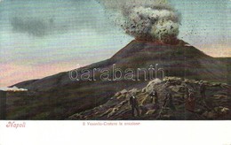 ** T2 Naples, Napoli; Il Vesuvio Cratere In Eruzione / Eruption Of Mount Vesuvius - Non Classificati