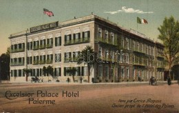 ** T2/T3 Palermo, Excelsior Palace Hotel. American And Italian Flags (EK) - Sin Clasificación