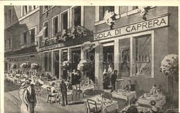 ** T2/T3 Venice, Venezia; Albergo Ristorante Isola Di Caprera / Restaurant And Hotel Advertisement Art Postcard (EK) - Non Classificati