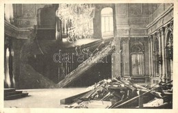 ** T2/T3 Belgrade, Beograd; Thronsaal Des Konaks, Der Durch Einen Granateinschlag Zerstört Wurde / WWI Royal Palace Thro - Non Classés