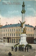 ** T3 Lviv, Lwów, Lemberg; Kolumna Mickiewicza / Monument, Shops Of M. Karol And R. Uitvar  (EB) - Non Classificati