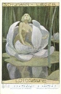 * T2 Schumann Lieder. Lotosblume / Erotic Art Postcard. B.K.W.I. 557-6. S: Schäb (?) - Ohne Zuordnung