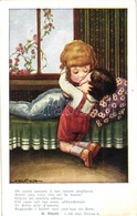 ** T2/T3 Children Kissing. Italian Art Postcard. Propr. Artist. Riserv. 2167. S: Bertiglia  (EK) - Non Classés