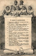T3/T4 A Matróz Tízparancsolata / K.u.k. Kriegsmarine, Ten Commandments Of Mariners, Humour. C. Fano, Pola, 1916 S: Ed. D - Non Classés