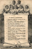 T3/T4 A Matróz Tízparancsolata / K.u.k. Kriegsmarine, Ten Commandments Of Mariners, Humour. C. Fano, Pola, 1916 S: Ed. D - Non Classificati