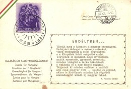 * T2/T3 Erdélyben... Igazságot Magyarországnak! / Hungarian Irredenta '1938 Beregszász Visszatért' So. Stpl  (EK) - Non Classés