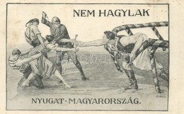 T2/T3 Nem Hagylak Nyugat-Magyarország! Magyarország Területi Épségének Védelmi Ligájának Kiadása / Hungarian Irredenta S - Non Classificati