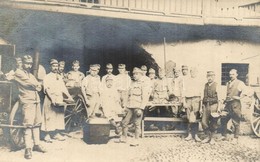 ** T2 Tábori Konyha ételosztás Előtt / WWI Austro-Hungarian K.u.K. Military Field Kitchen Before Lunch, Soldiers Waiting - Unclassified