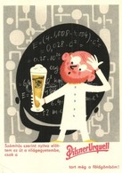 ** T2/T3 Pilsner Urquell Humoros Sör Reklámlap / Czech Plzen Beer Advertisement (EK) - Sin Clasificación