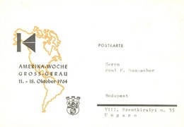 T2/T3 1964 Gross-Gerau, Amerika Woche / American Week Advertisement Card  (EK) - Ohne Zuordnung