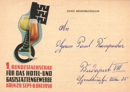 T2/T3 1950 Köln, Cologne; 1. Bundesfachschau Für Das Hotel Und Gaststättengewerbe / 1st German Federal Trade Fair For Th - Non Classés