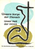 T2 1958 78. Deutscher Katholikentag Berlin / 78th German Catholic Day Advertisement Card, Artist Signed - Non Classificati