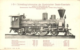 * T2/T3 1-B-1 Schnellzug-Lokomotive Der Rumänischen Staats-Eisenbahn Gebaut Im Jahre 1886 Von Der Hannoverschen Maschine - Sin Clasificación