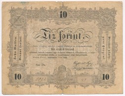 1848. 10Ft 'Kossuth Bankó' T:III-,IV
Adamo G111 - Unclassified
