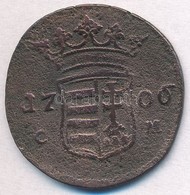 1706C-M X Poltura Cu 'II. Rákóczi Ferenc' Kassa (6,70g) T:3 
Hungary 1706C-M X Poltura Cu 'Francis II Rákóczi' Kaschau ( - Unclassified