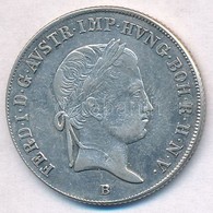 1838B 20kr Ag 'V. Ferdinánd' Magyar Verdejel, De Osztrák Címer! (6,67g) T:2 - Unclassified