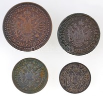 1851B 1/2kr Cu + 1kr Cu + 2kr Cu + 3kr Cu T:1-,2,2- Ph. - Non Classés