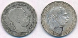 1893KB-1912KB 1K Ag 'Ferenc József' (2x) T:3,1- Patina
Adamo K5,K5.1 - Non Classificati