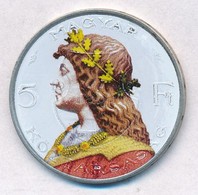 1947. 5Ft Ag 'Kossuth / Mátyás Király' Multicolor Festéssel T:3 - Non Classificati