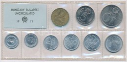 1971. 2f-10Ft (9xklf) érmés Forgalmi Sor Fóliatokban T:1 
Adamo FO4 - Non Classificati