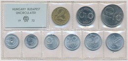 1972. 2f-10Ft (9xklf) érmés Forgalmi Sor Fóliatokban T:1 Adamo FO5 - Non Classificati