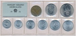 1975. 2f-10Ft (9xklf) érmés Forgalmi Sor Fóliatokban T:1 
Adamo FO8 - Unclassified