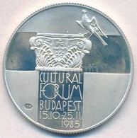 1985. 500Ft Ag 'Kulturális Fórum Budapest 1985' T:PP Kis Fo. Adamo EM89 - Unclassified