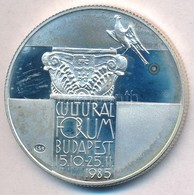 1985. 500Ft Ag 'Kulturális Fórum Budapest 1985' T:PP Kis Patina, Kis Fo. Adamo EM89 - Unclassified