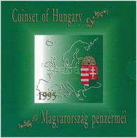 1995. 10f-200Ft (11xklf) Forgalmi Sor Dísztokban, Benne 200Ft Ag 'Deák', 'Magyarország Pénzérméi' Sorozat T:BU Adamo FO2 - Unclassified