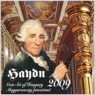 2009. 5Ft-200Ft 'Haydn' (6xklf) Forgalmi érme Sor + 'Joseph Haydn' Ag Emlékérem (12g/0.999/29mm) T:PP 
Adamo FO43.3 - Unclassified