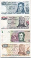 Argentína ~1970-1980. 5P-1000P (4xklf) T:I,II
Argentina ~1970-1980. 5 Pesos - 1000 Pesos (4xdiff) C:UNC,XF - Non Classés