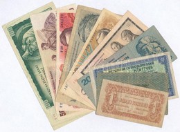 Csehszlovákia 1919-1987. 10db Klf Vegyes Bankjegy T:III
Czechoslovakia 1919-1987. 10pcs Of Diff Banknotes C:F - Unclassified