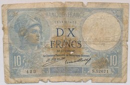 Franciaország 1930. 10Fr T:IV
France 1930. 10 Francs C:G - Ohne Zuordnung