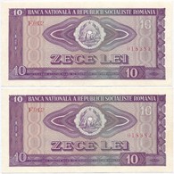 Románia 1966. 10L (2x) Sorszámkövetők T:I,I-
Romania 1966. 10 Lei (2x) Sequential Serials C:UNC,AU - Unclassified