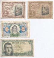 Spanyolország 1938. 2P + 1951. 5P + 1953. 1P (2x) T:III-
Spain 1938. 2 Pesetas + 1951. 5 Pesetas + 1953. 1 Peseta (2x) C - Unclassified