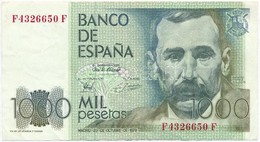 Spanyolország 1979 (1982). 1000P T:III
Spain 1979 (1982). 1000 Pesetas C:F - Unclassified
