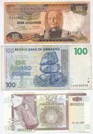 6db-os Vegyes Külföldi Bankjegy Tétel Afrikai Országokból, Közte Angola, Kenya, Zimbabwe T:I--III Ragasztás
6pcs Of Vari - Unclassified