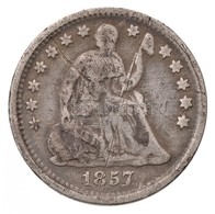 Amerikai Egyesült Államok 1857. 1/2D Ag 'Ülő Szabadság' T:3 K.
USA 1857. 1/2 Dime Ag 'Seated Liberty' C:F Scratch
Krause - Unclassified