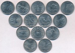 Amerikai Egyesült Államok 1999-2004. 25c Cu-Ni '50 állam' (14xklf) T:2 
USA 1999-2004. 25 Cents Cu-Ni '50 States Quarter - Non Classés