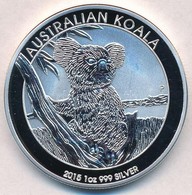 Ausztrália 2015. 1$ Ag 'Ausztrál Koala' (1oz/0.999) T:BU
Australia  2015. 1 Dollar Ag 'Australian Koala' (1oz/0.999) C:B - Unclassified