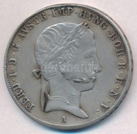 Ausztria 1841A Tallér Ag 'V. Ferdinánd' (27,83g) T:2-,3 Lapkahiba, Fülnyom  Austria 1841A Thaler Ag 'Ferdinand' (27,83g) - Unclassified